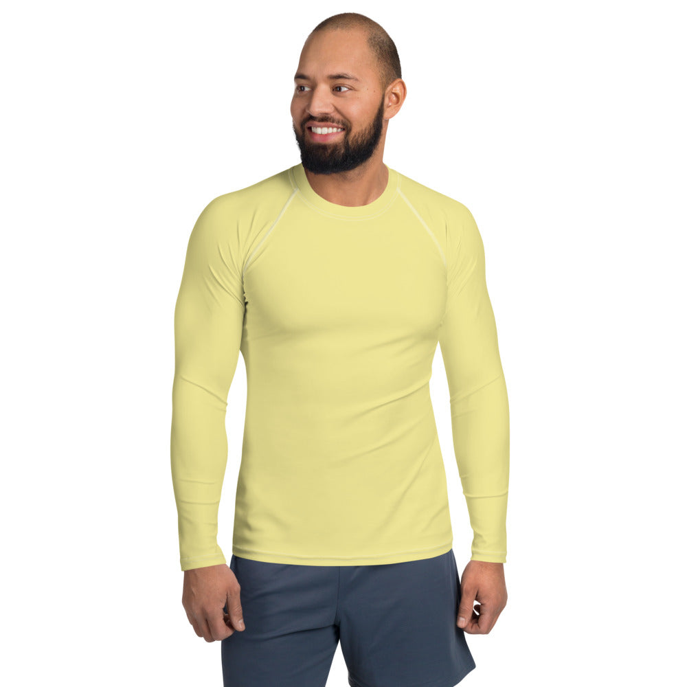 Butter Yellow Men's Rash Guard