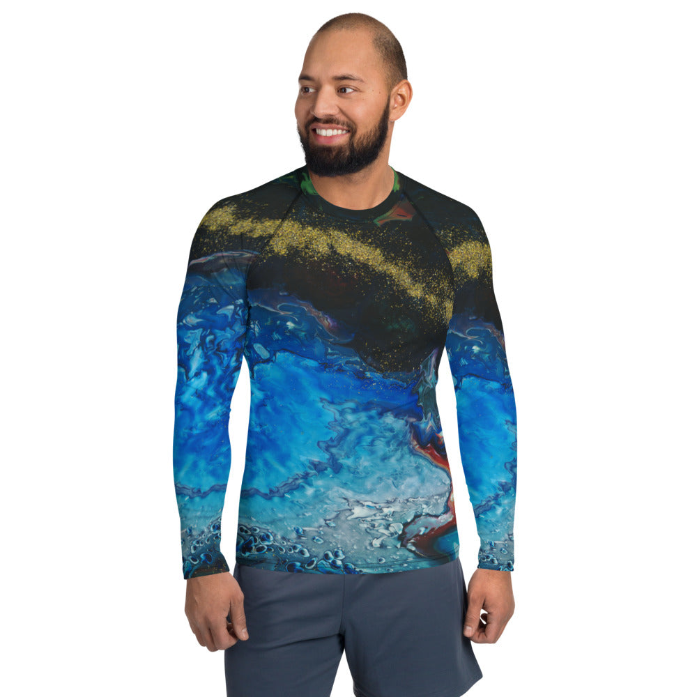 Gold Stream Men's Rash Guard