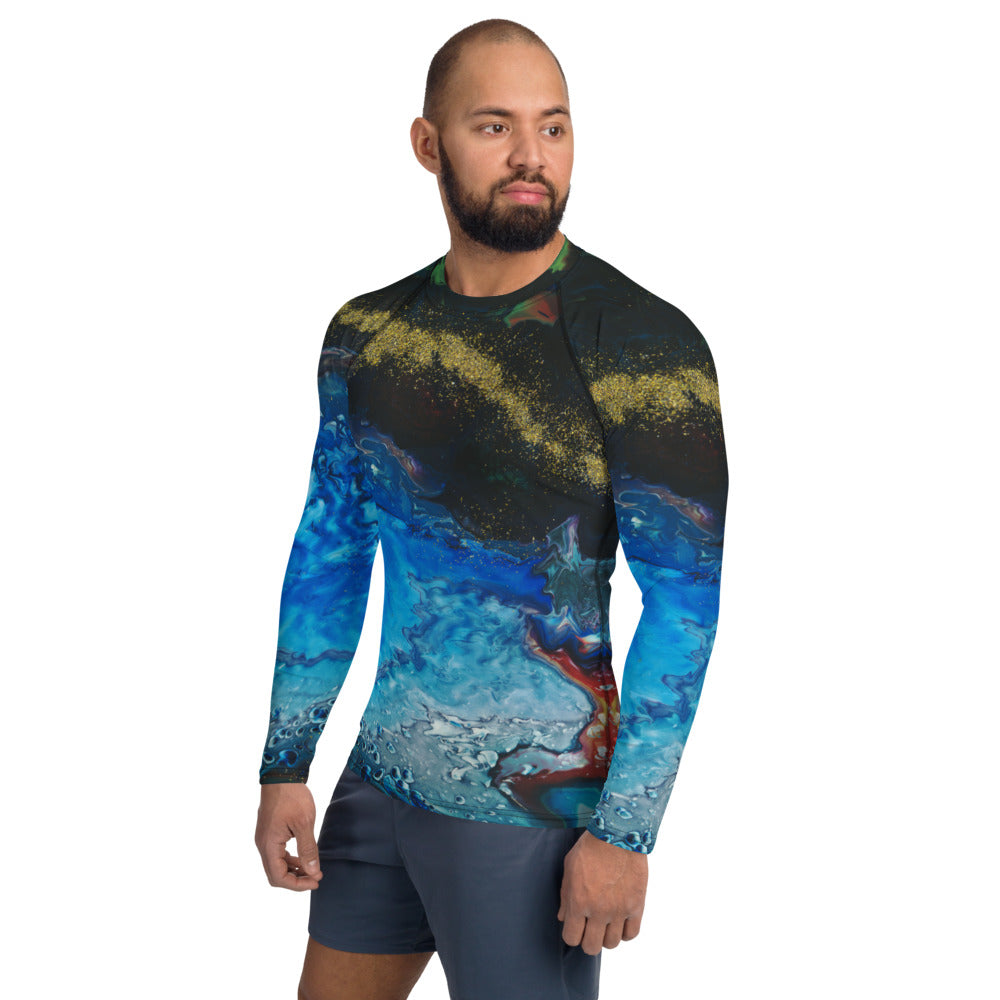 Gold Stream Men's Rash Guard