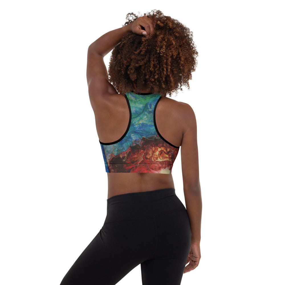 Aura Splash Padded Sports Bra