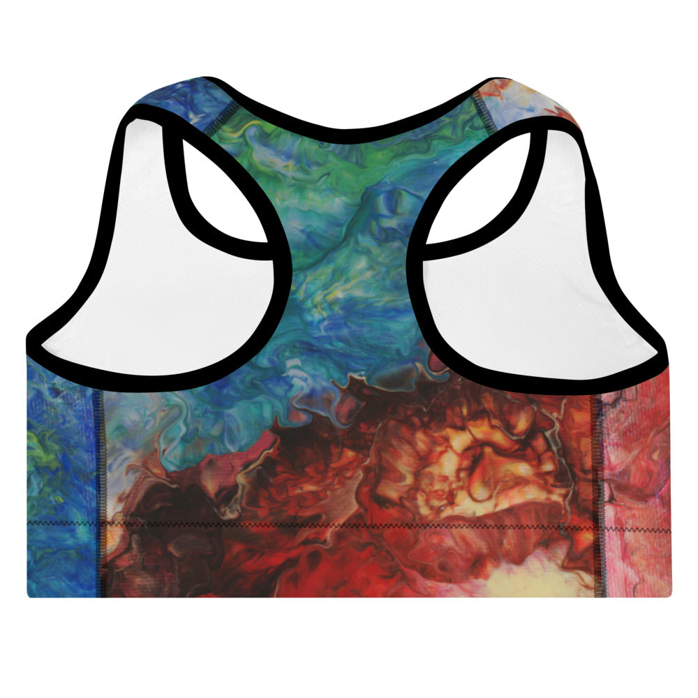 Aura Splash Padded Sports Bra