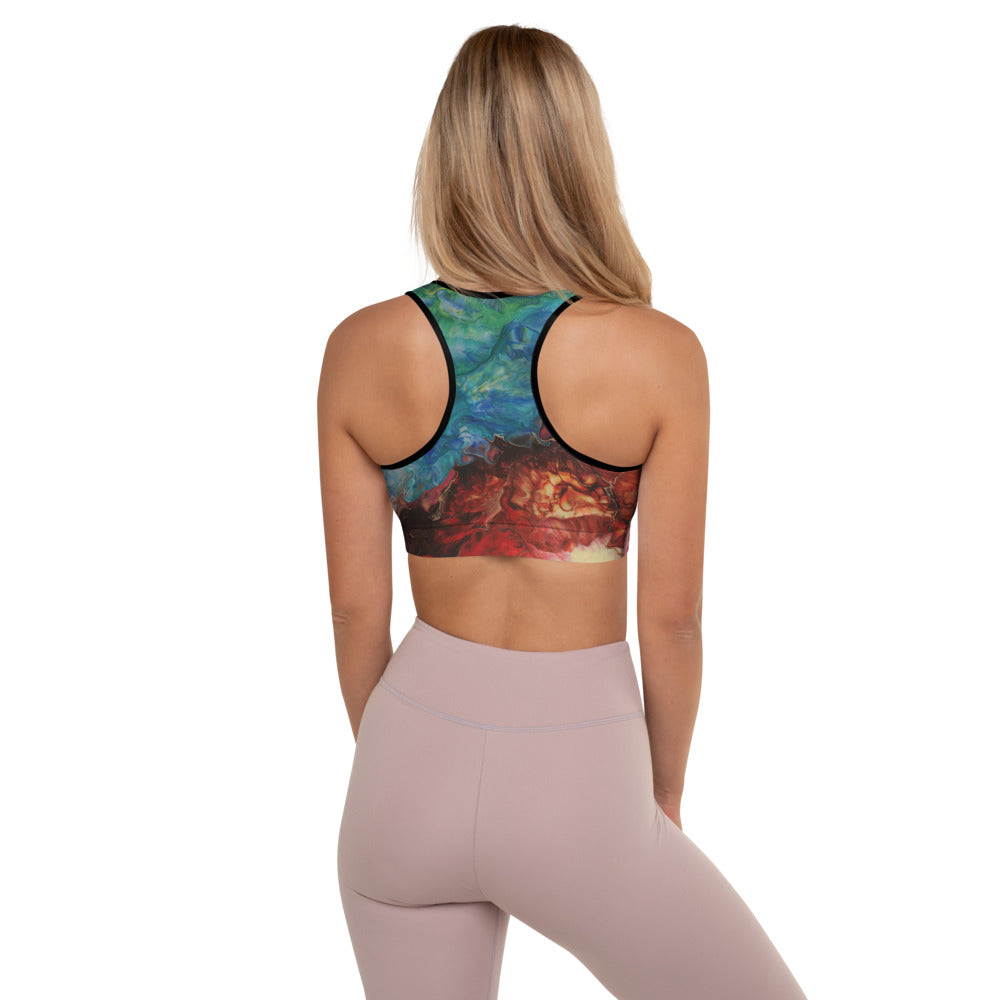 Aura Splash Padded Sports Bra