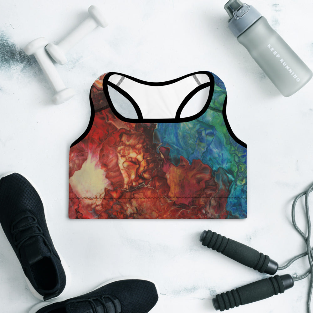 Aura Splash Padded Sports Bra