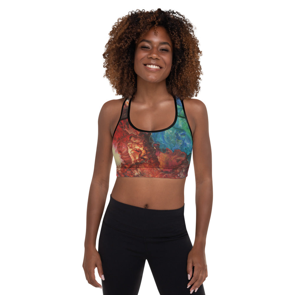 Aura Splash Padded Sports Bra