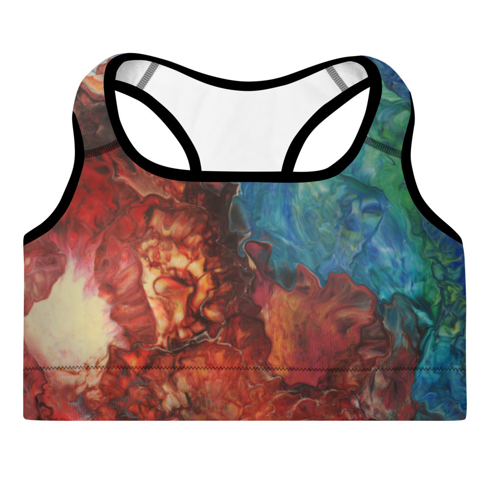 Aura Splash Padded Sports Bra