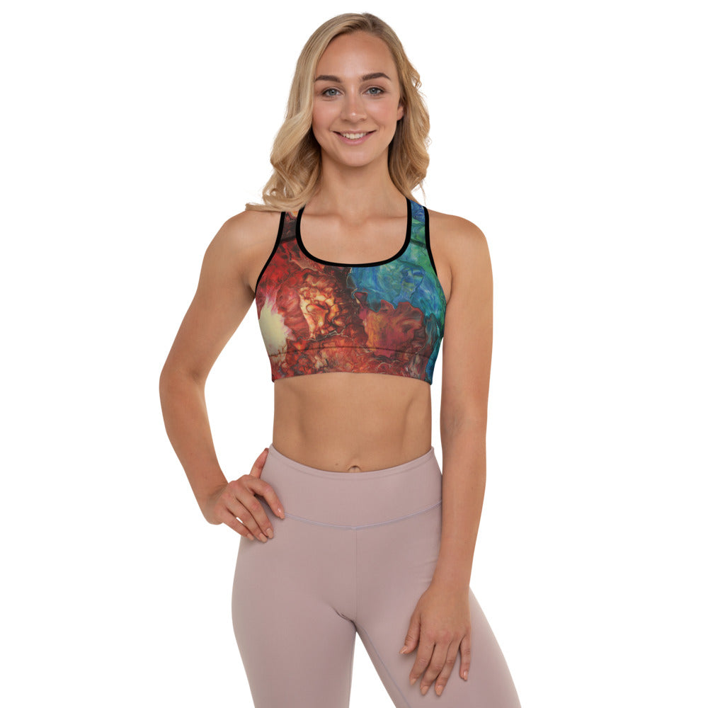 Aura Splash Padded Sports Bra