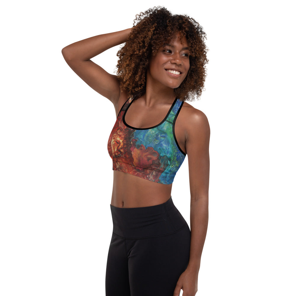 Aura Splash Padded Sports Bra