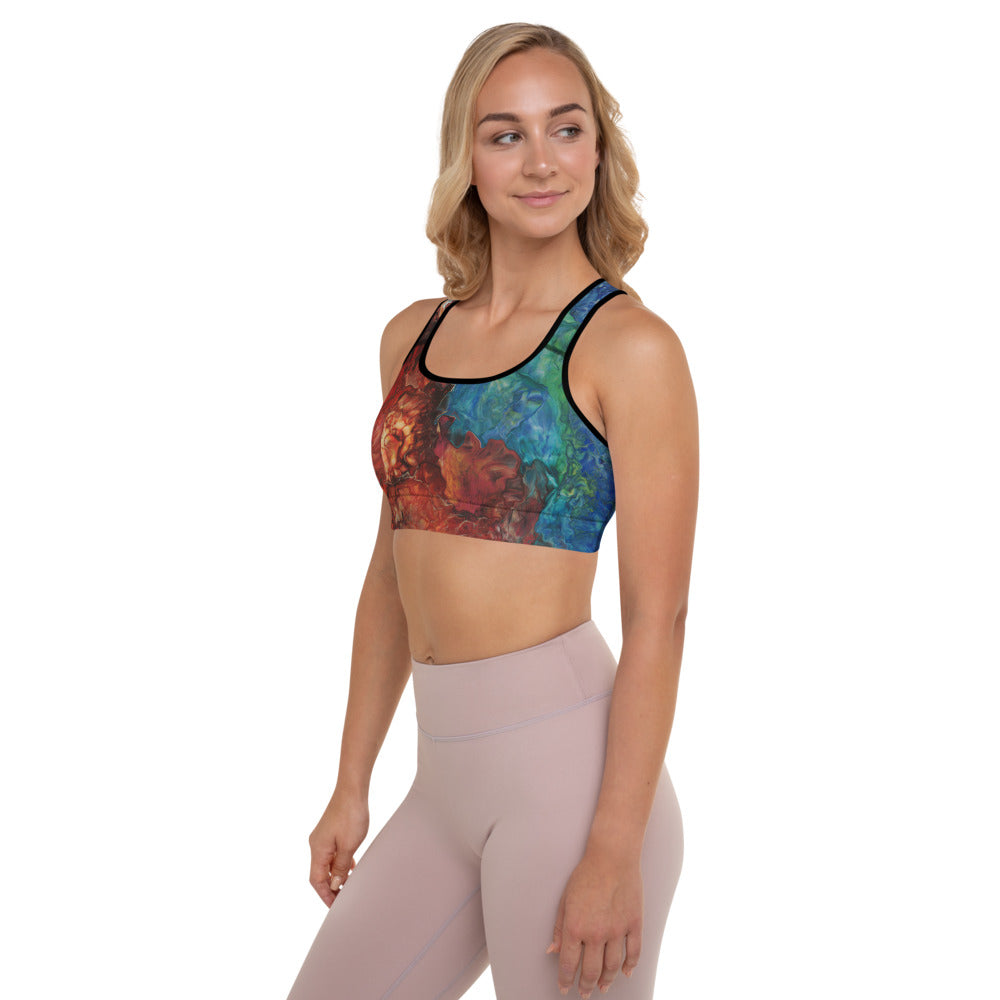 Aura Splash Padded Sports Bra
