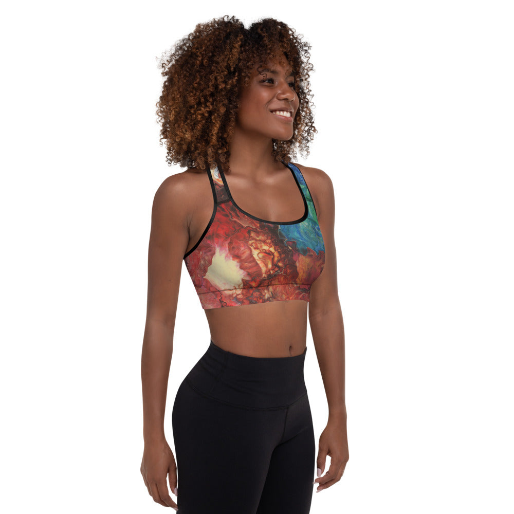 Aura Splash Padded Sports Bra
