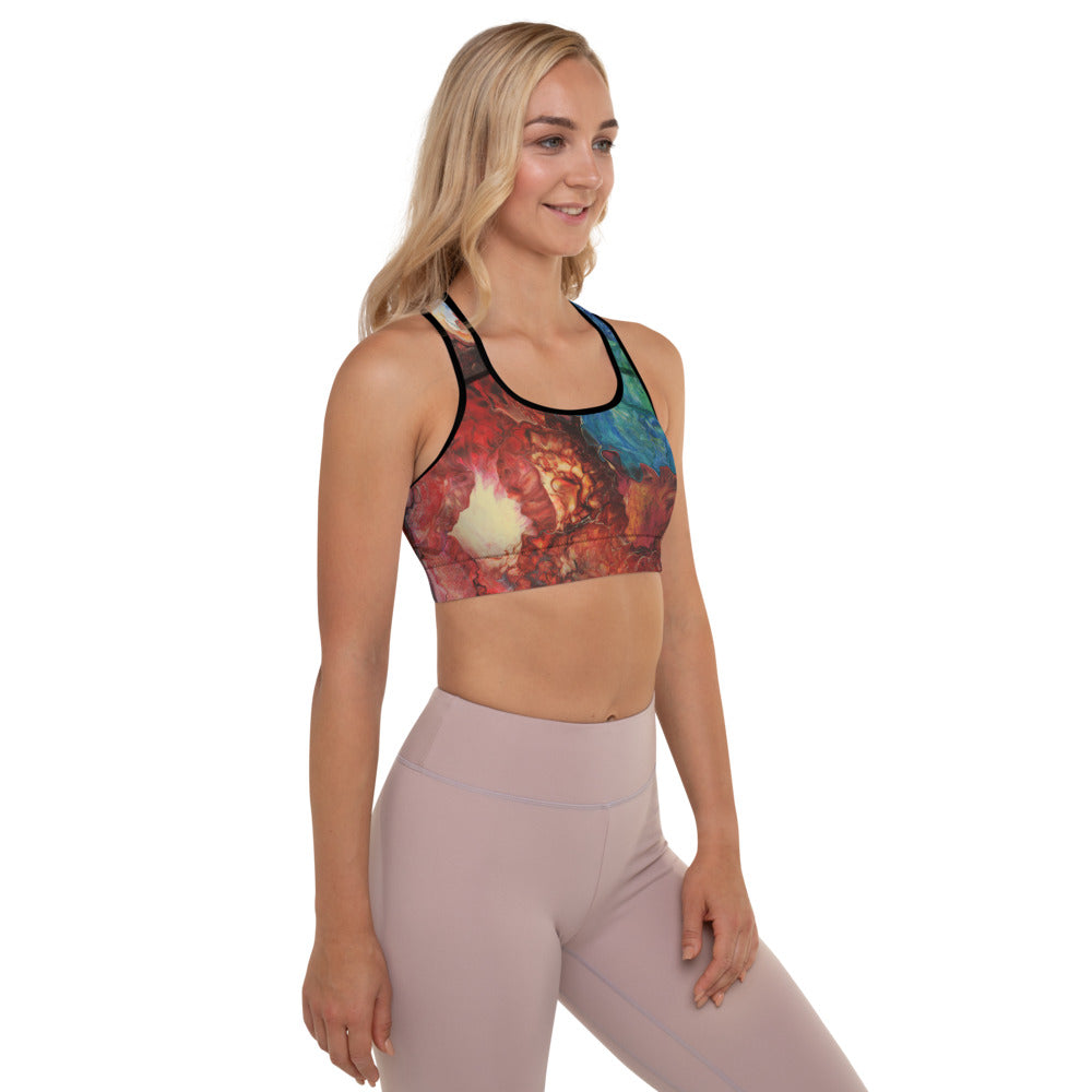 Aura Splash Padded Sports Bra