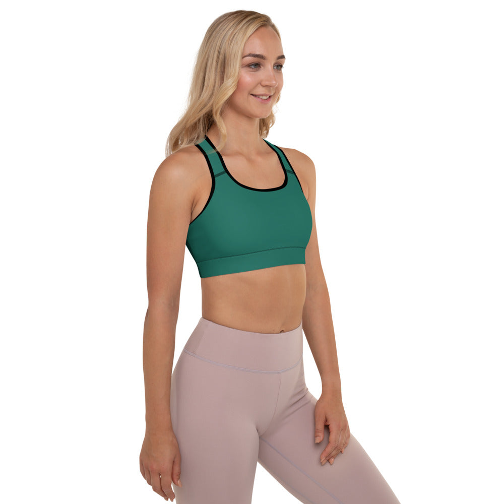 Bright Green Padded Sports Bra