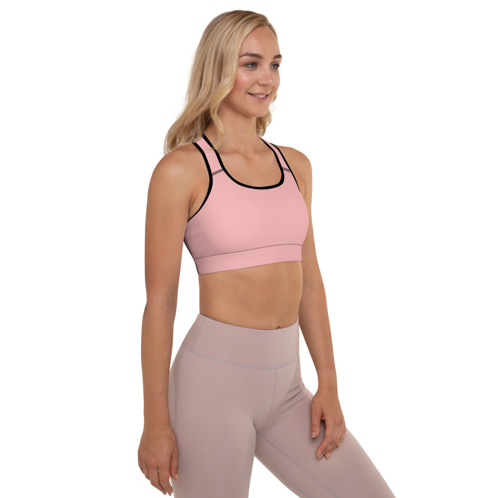 Pink Petal Padded Sports Bra
