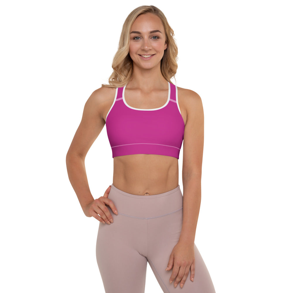 Fabulous Fuchsia Padded Sports Bra