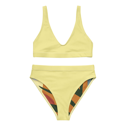 Butter Yellow Recycled High-Waisted Bikini