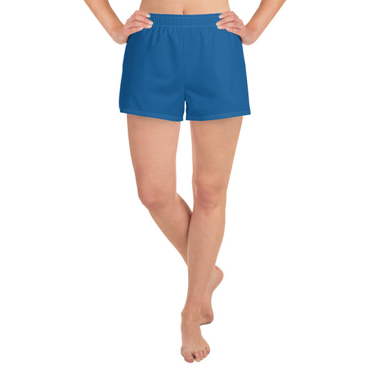 Water Blue Athletic Short Shorts