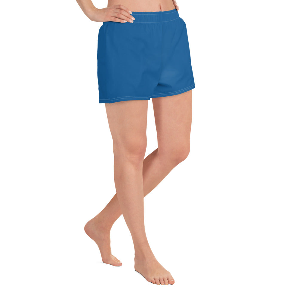 Water Blue Athletic Short Shorts