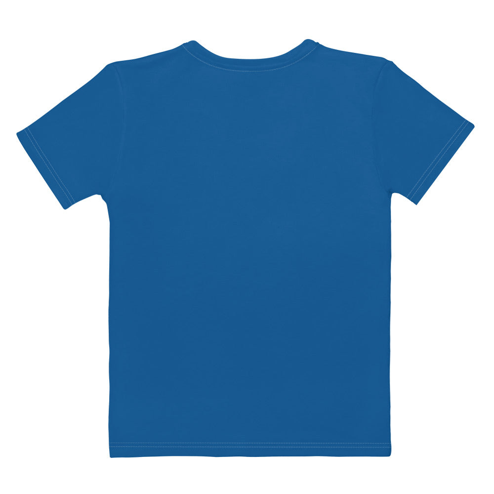 Water Blue Fitted Crew Neck T-Shirt