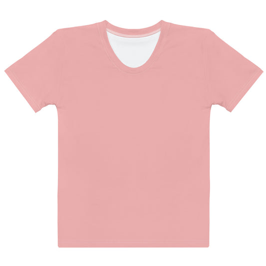 Pink Petal Fitted Crew Neck T-Shirt