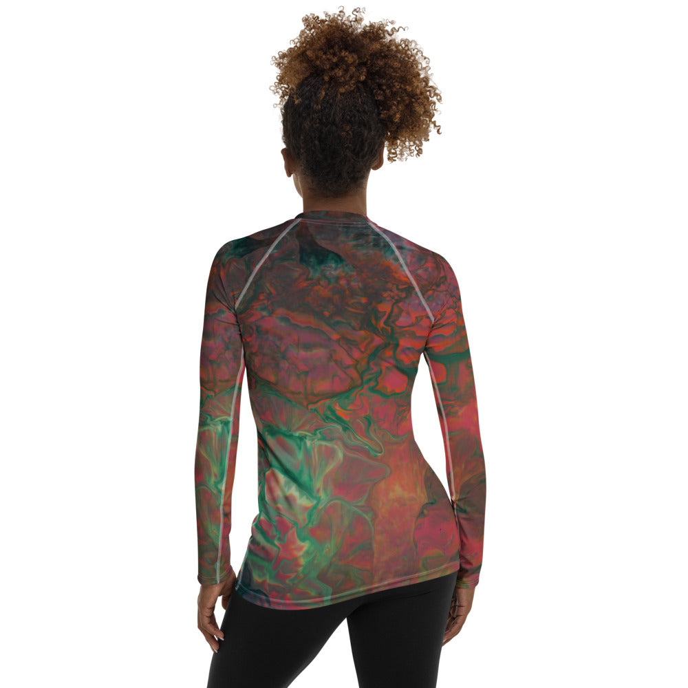 Bright Cameron Women's Rash Guard