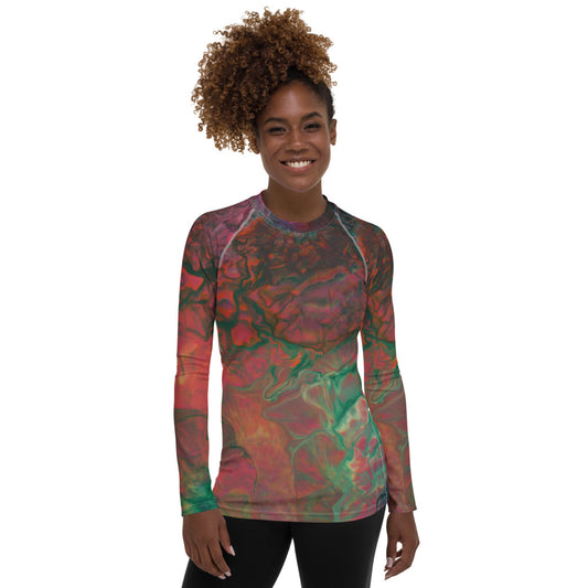 Bright Cameron Women's Rash Guard