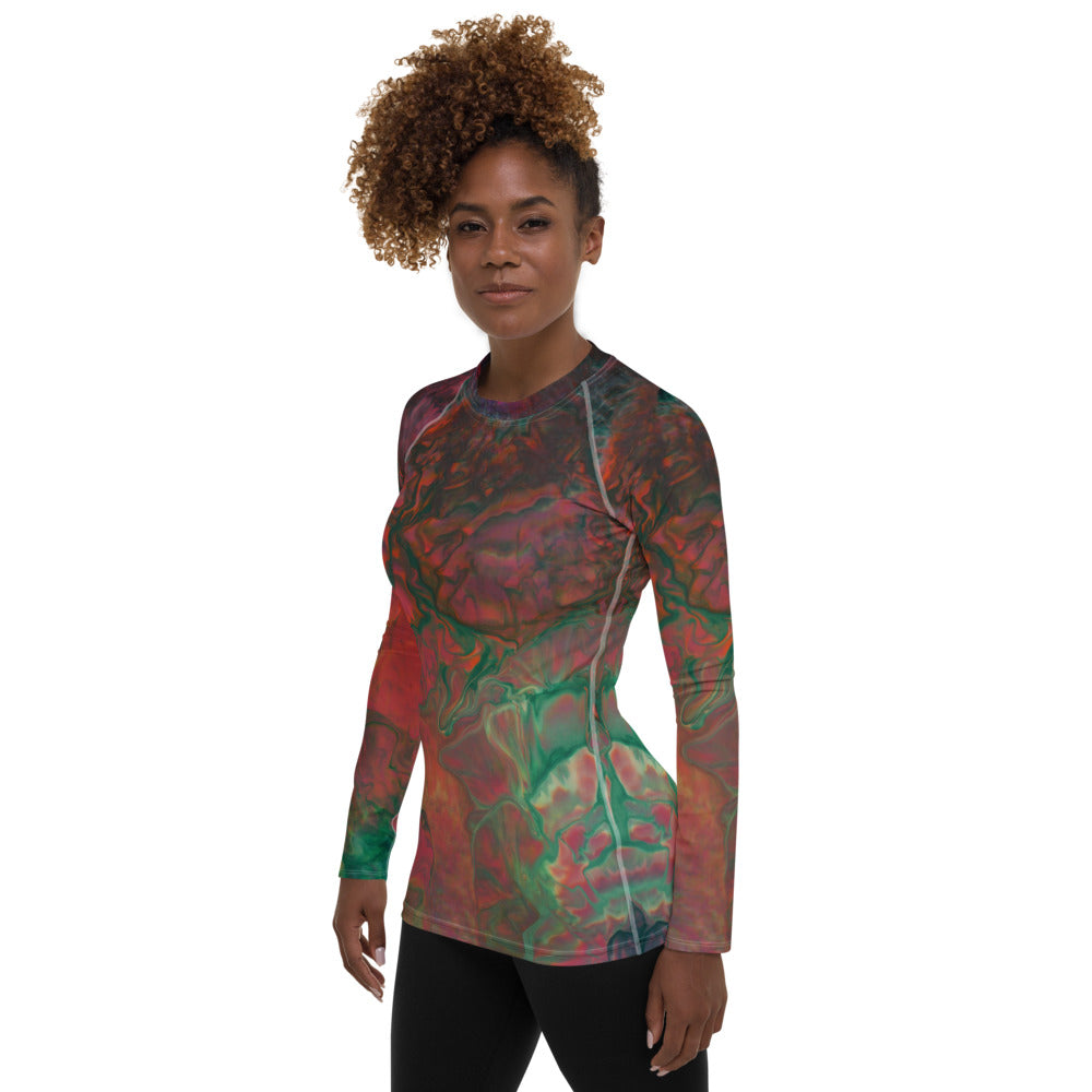 Bright Cameron Women's Rash Guard