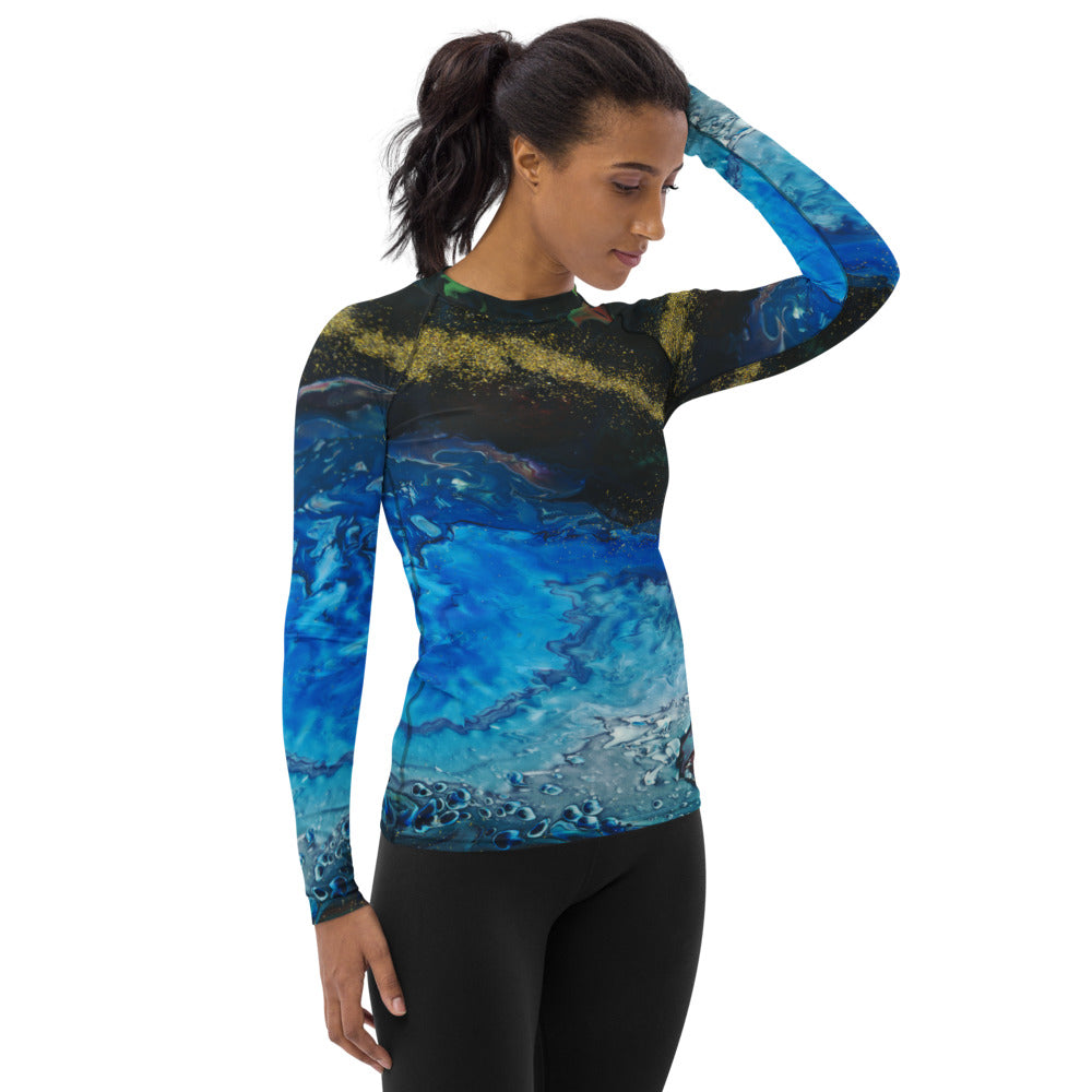 Gold Stream Women's Rash Guard