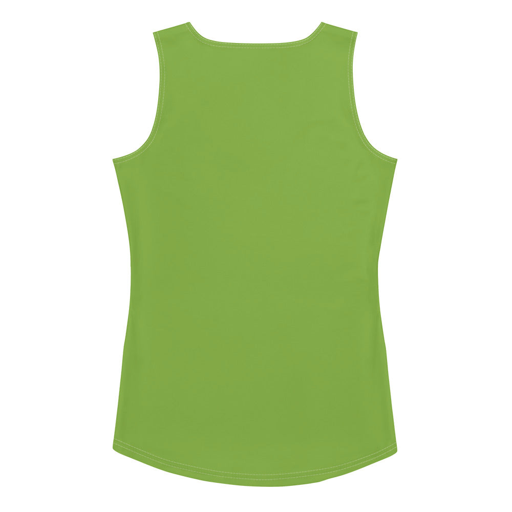 Green Grass Fitted Tank Top