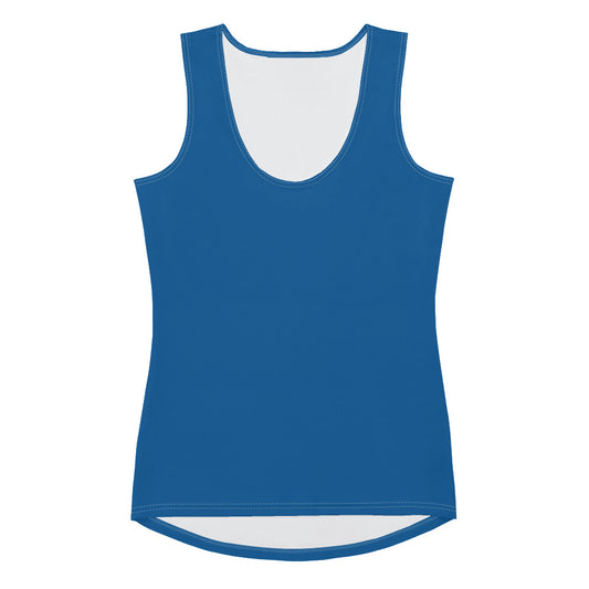 Water Blue Fitted Tank Top
