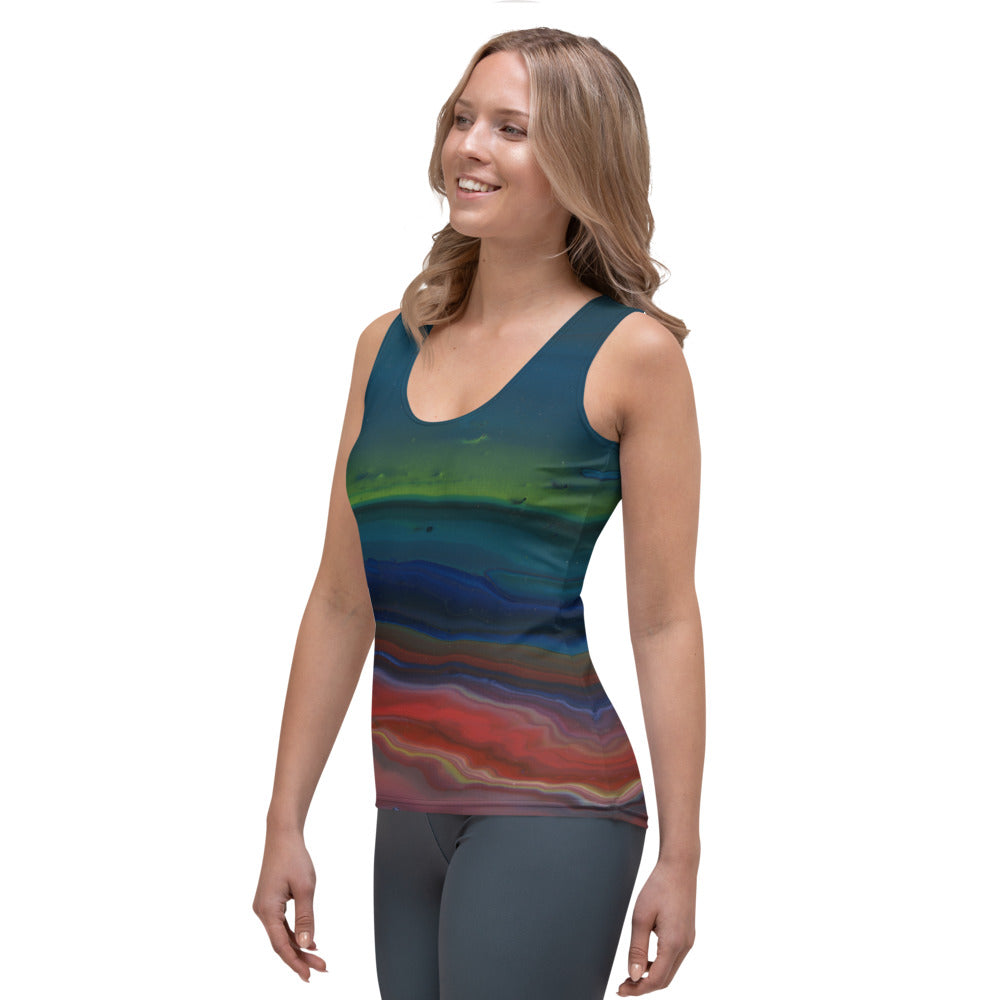 Northern Light Fitted Tank Top