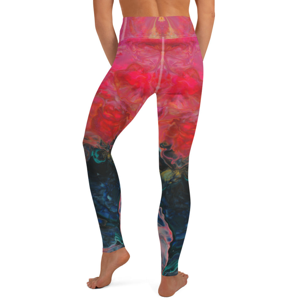 Feel the Borboleta Pink  Lounging Leggings
