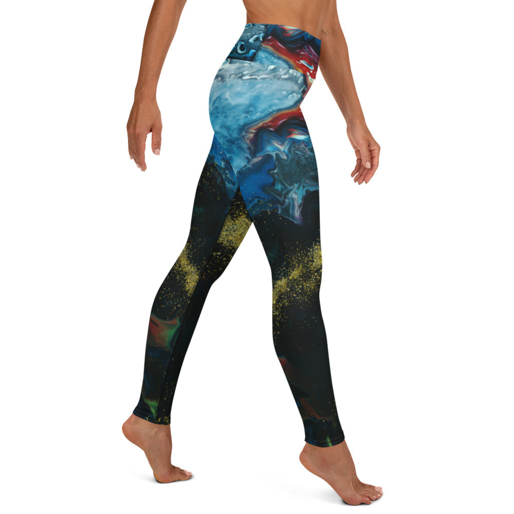 Gold Stream Lounging Leggings