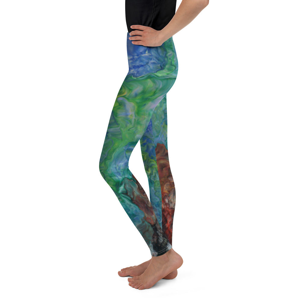 Aura Splash Water Youth Leggings