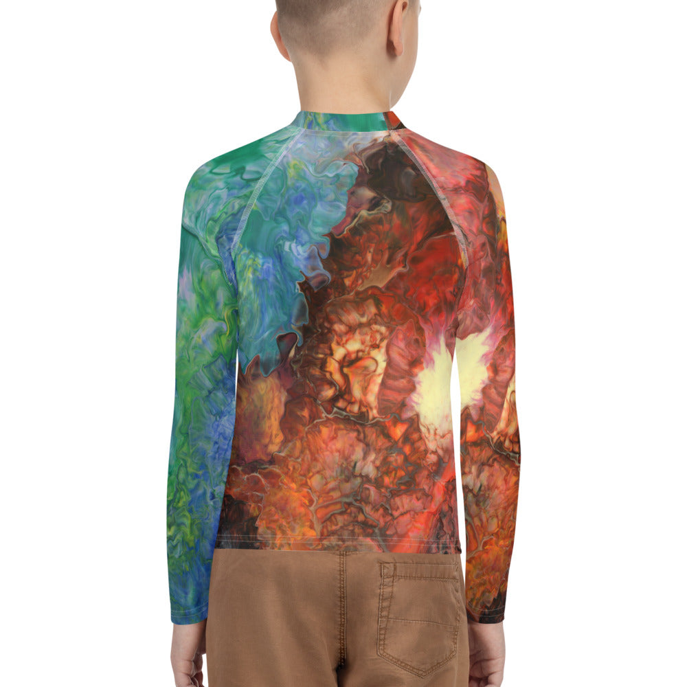 Aura Splash Youth Rash Guard