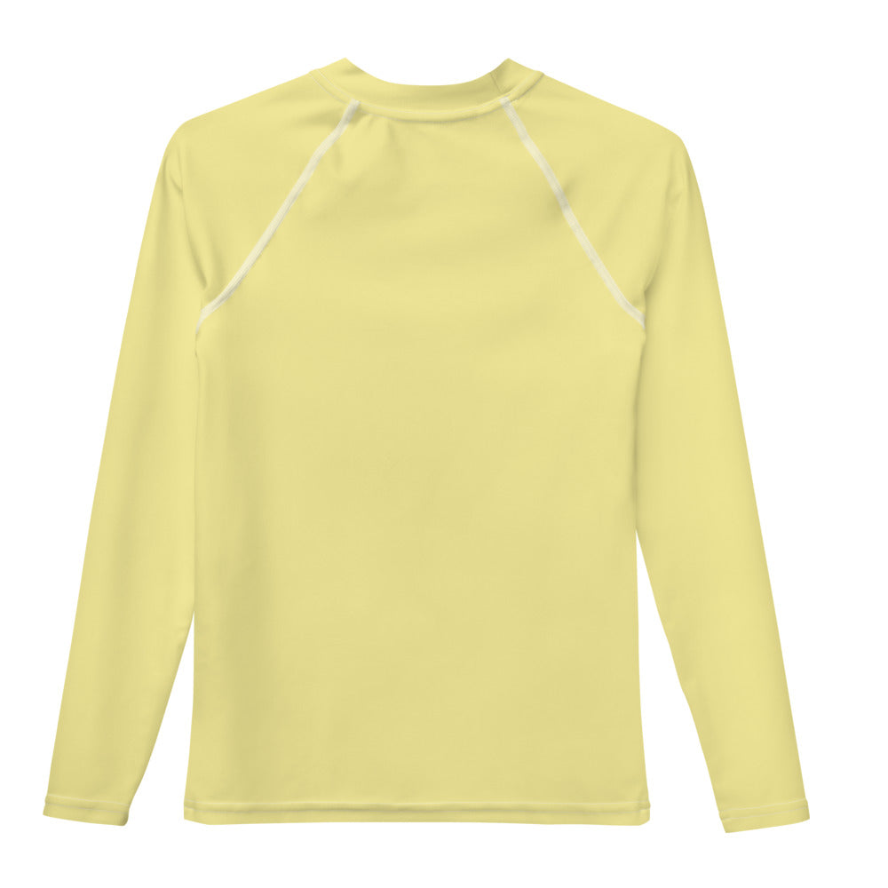 Butter Yellow Youth Rash Guard