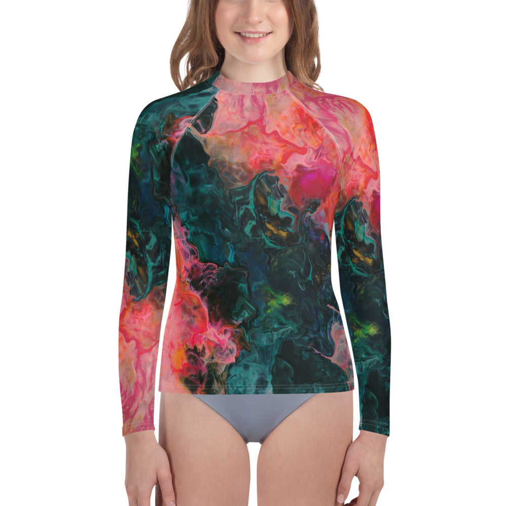 Feel the Borboleta Youth Rash Guard