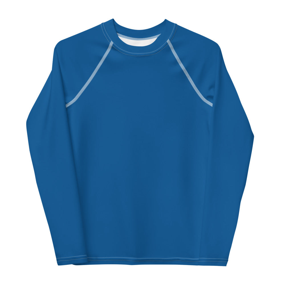 Water Blue Youth Rash Guard