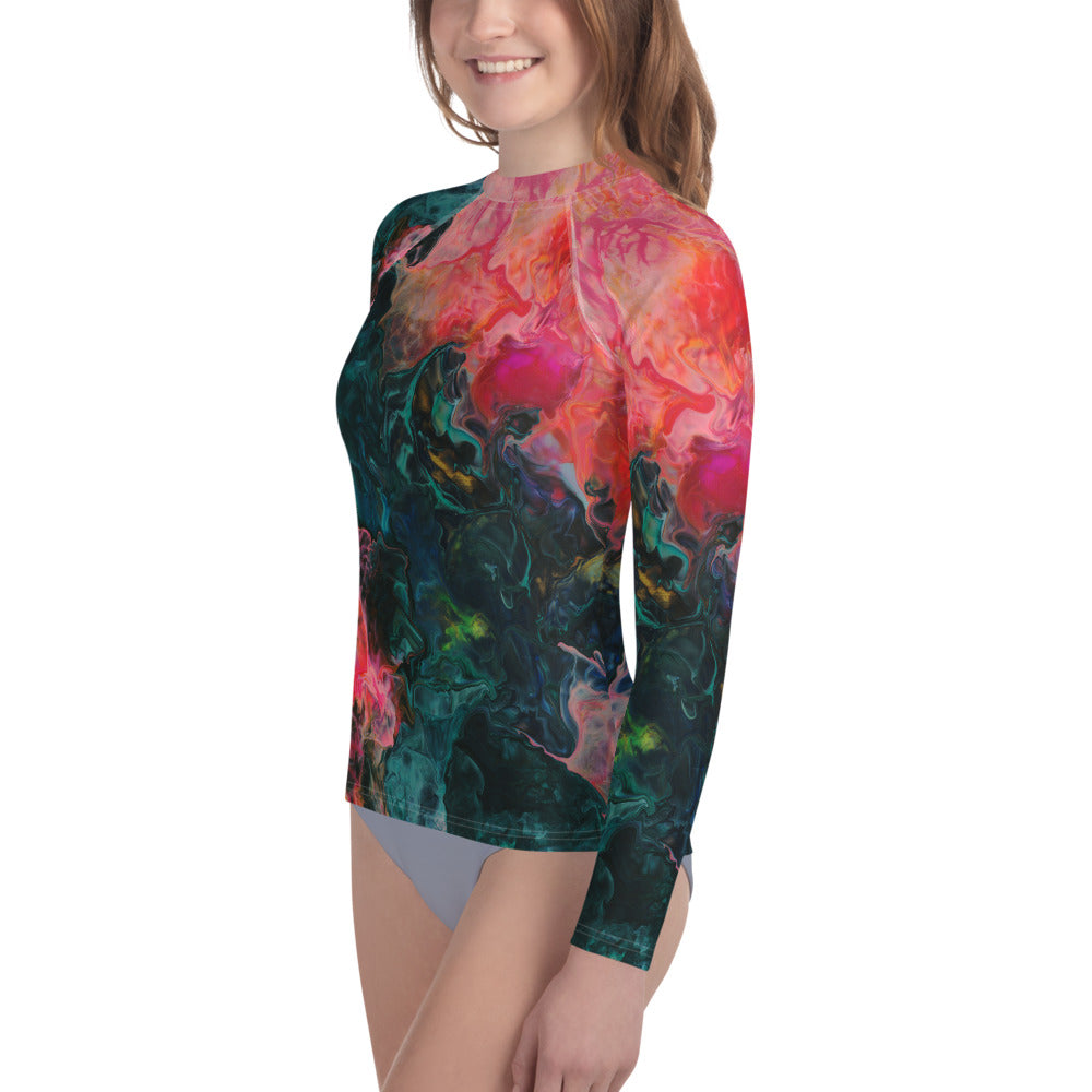 Feel the Borboleta Youth Rash Guard
