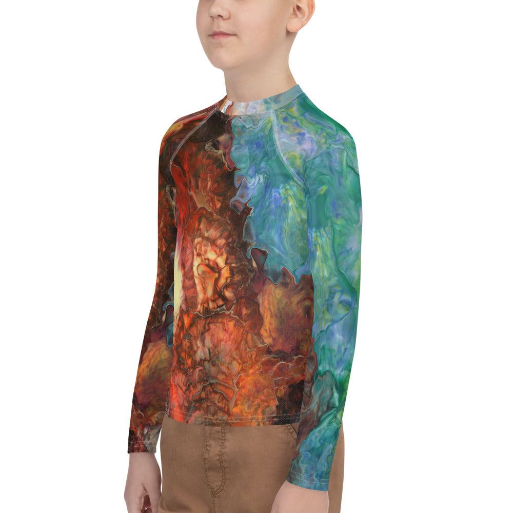 Aura Splash Youth Rash Guard