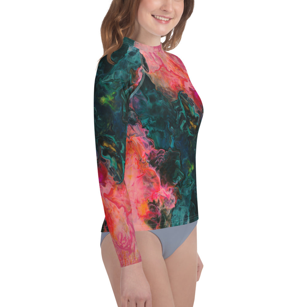Feel the Borboleta Youth Rash Guard