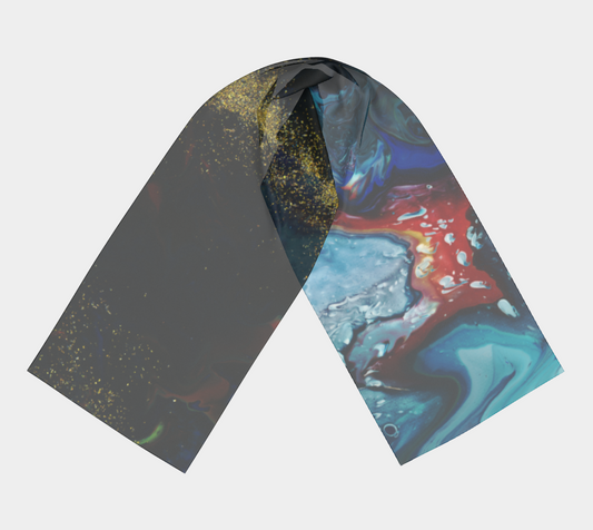 Gold Stream Long Scarf