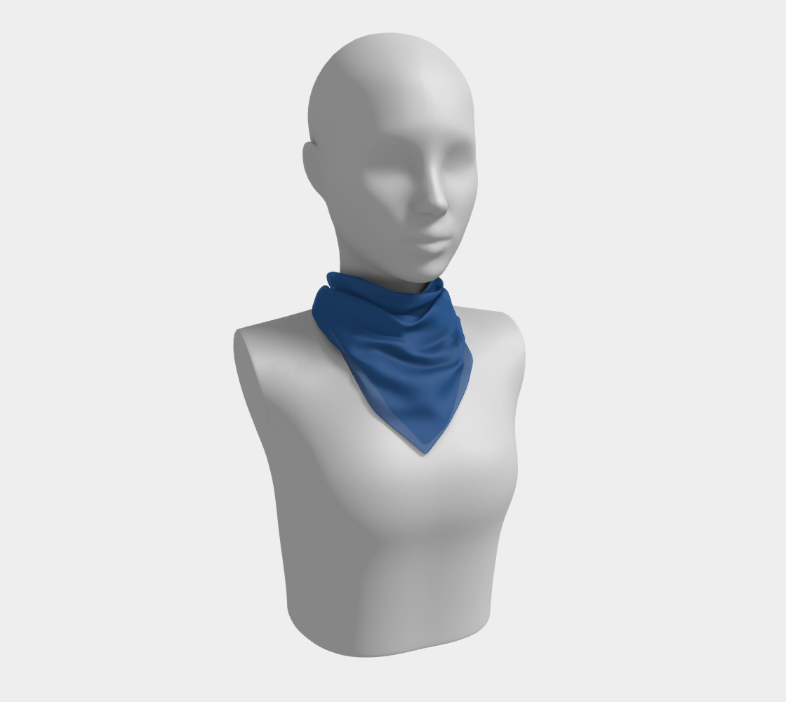 Water Blue Square Scarf