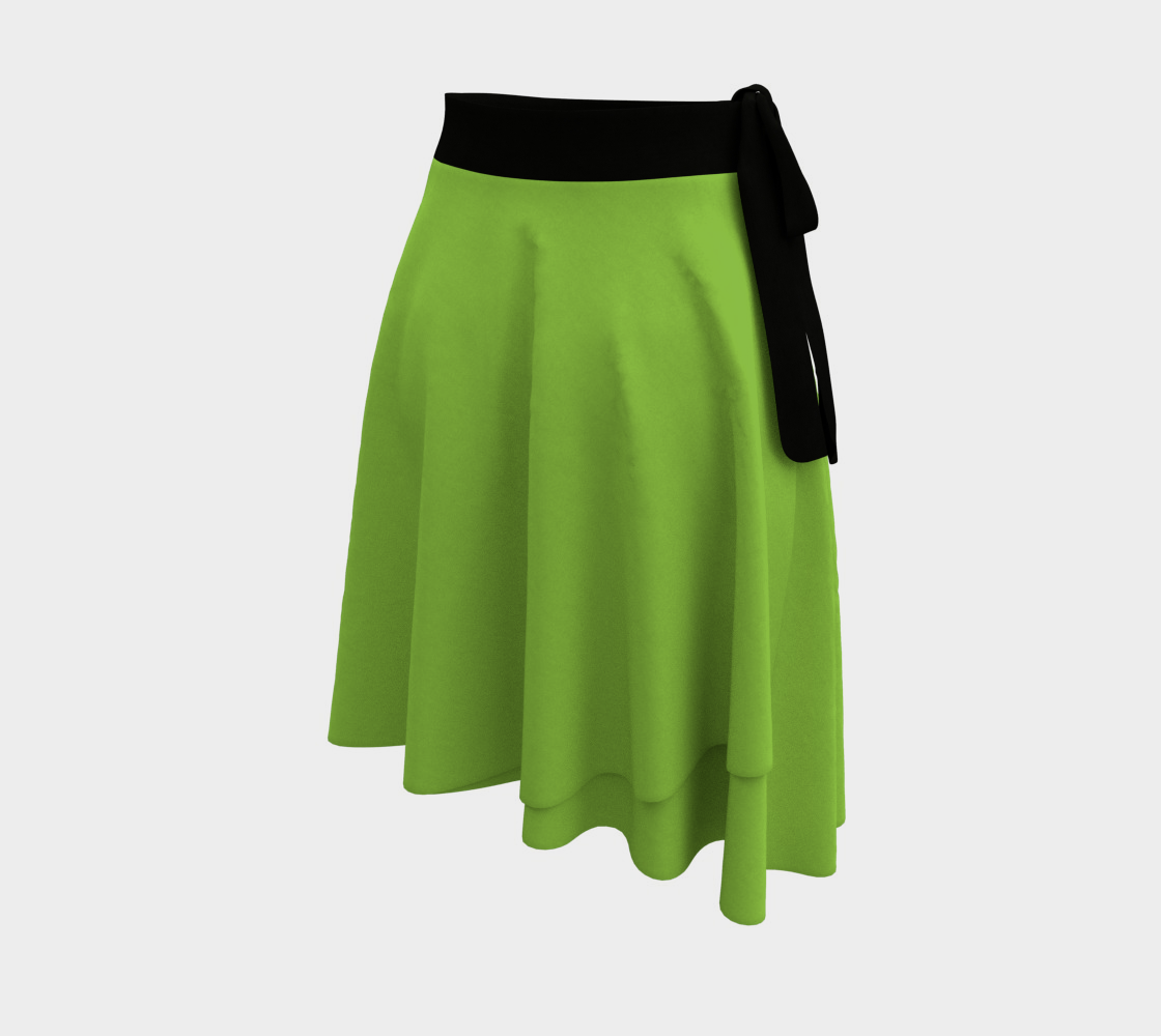 Green Grass Wrap Skirt