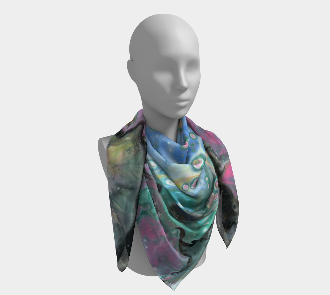 Radioactive Pastel Square Scarf