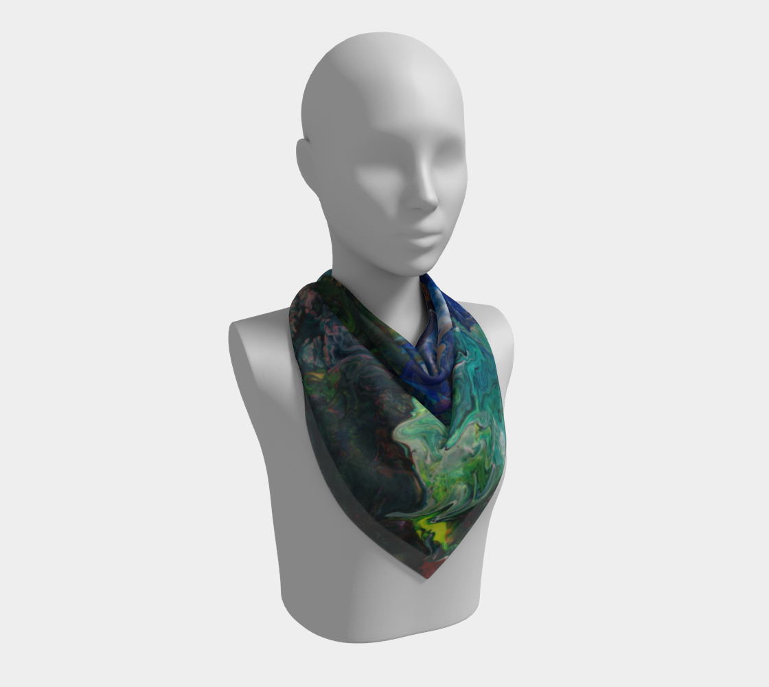 Flat Earth Square Scarf