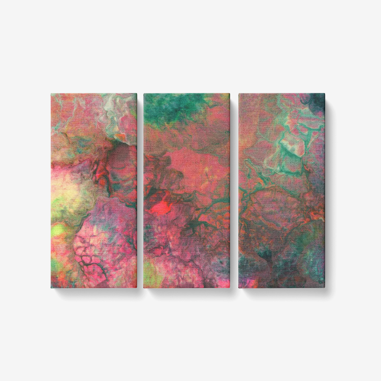Bright Cameron 3 Piece Canvas Wall Art for Living Room - Framed Ready to Hang 3x8"x18"