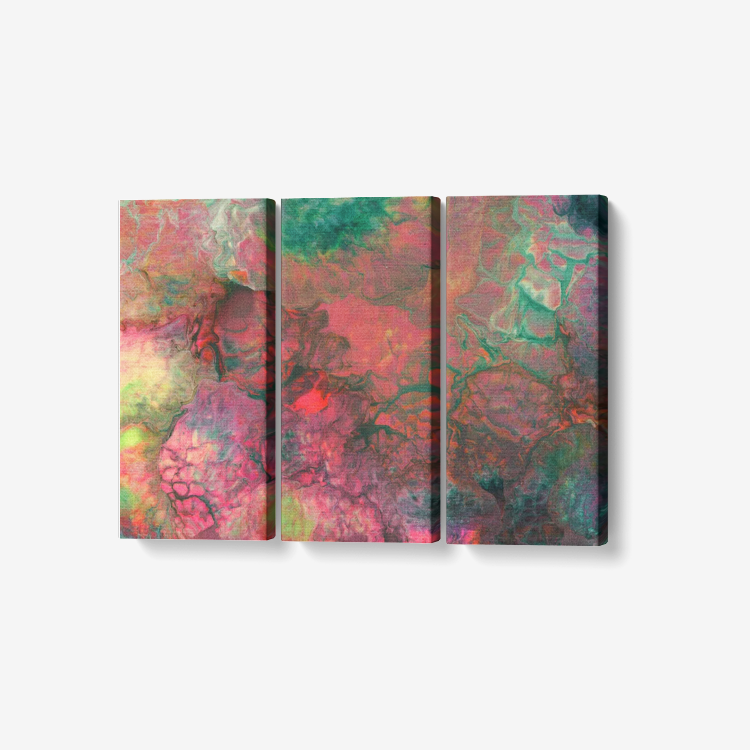 Bright Cameron 3 Piece Canvas Wall Art for Living Room - Framed Ready to Hang 3x8"x18"