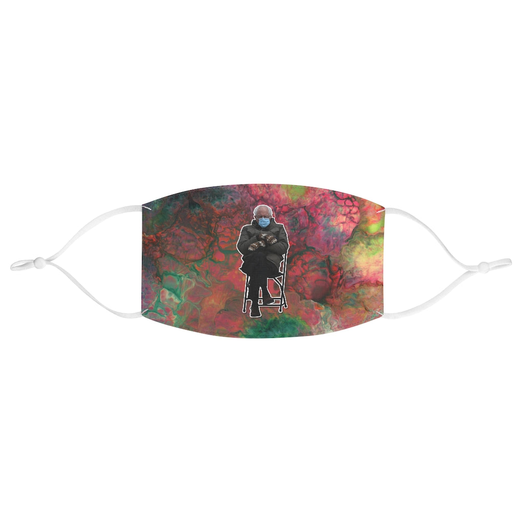 Bernie on Bright Cameron Fabric Face Mask