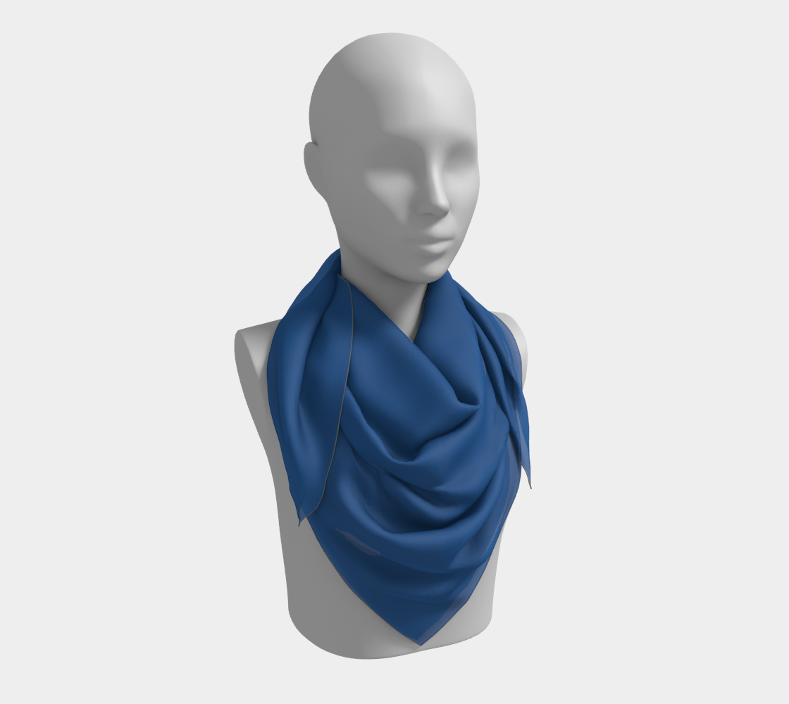 Water Blue Square Scarf