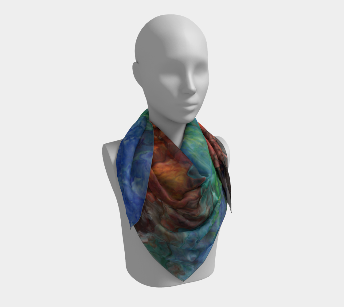 Aura Splash Square Scarf