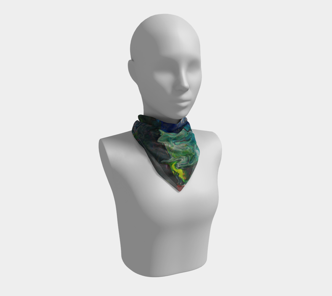 Flat Earth Square Scarf